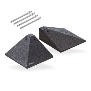 Bordsteinrampen Eckelement - 2er Set Schrägen mit Befestigungen