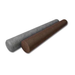 Recycling-Kunststoff-Schneefangbalken Ø 12 cm - Grau/Braun