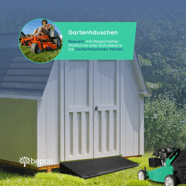 Schwellenrampen "Premium" - 10cm hoch, Rollstuhlrampe mit Befestigungsset – Bild 11