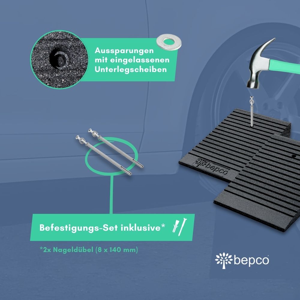 Fahrrad- und Scooter-Rampe 2er-Set "Premium" - 25 x 10 cm – Bild 4