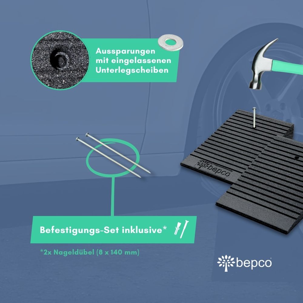 Fahrrad- und Scooter-Rampe 2er-Set "Premium" - 25 x 10 cm – Bild 5