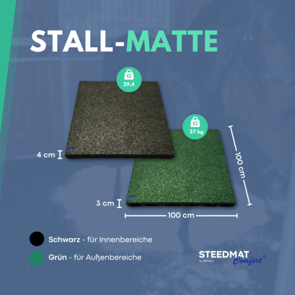 bepco STEEDMAT - Stallmatte aus Gummigranulat (wasserdurchlässig) – Bild 7