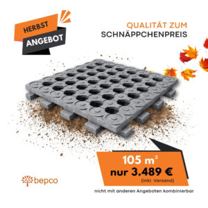 ANGEBOT! 105 m² INB Paddockplatten - für Matsch geeignet (incl. Versand)