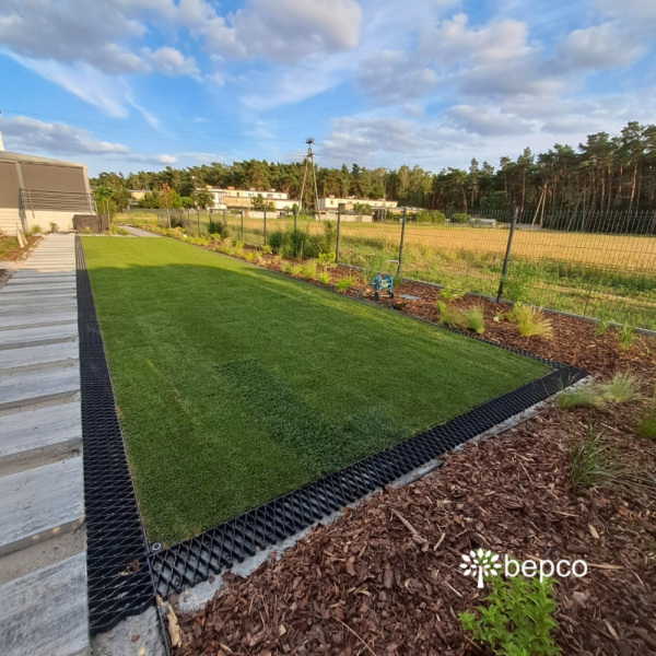 bepco Flexgitter - 5er Set - flexibles Rasengitter mit 15x Erdankern, für Garten & Wege – Bild 8