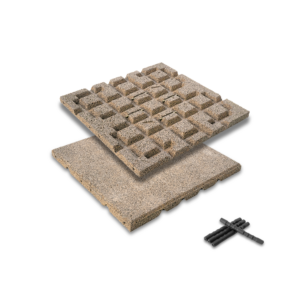 Fallschutzmatte - 4er Set mit Verbindern (40x40x2,5cm)