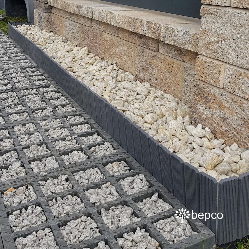 bepco Palisade - 2er Set Beeteinfassung - (100 x 17 cm, Grau/Braun) – Bild 14