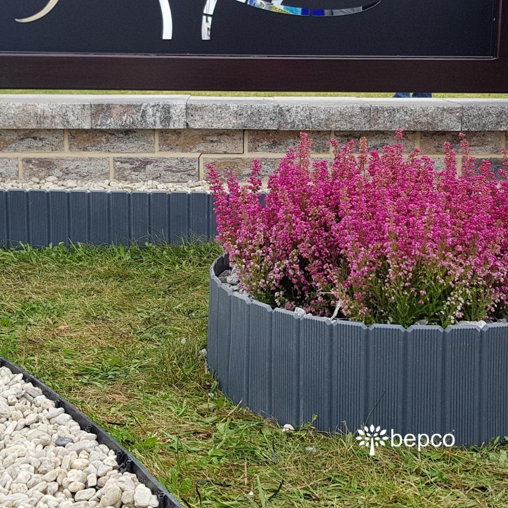 bepco Palisade - 2er Set Beeteinfassung - (100 x 17 cm, Grau/Braun) – Bild 10