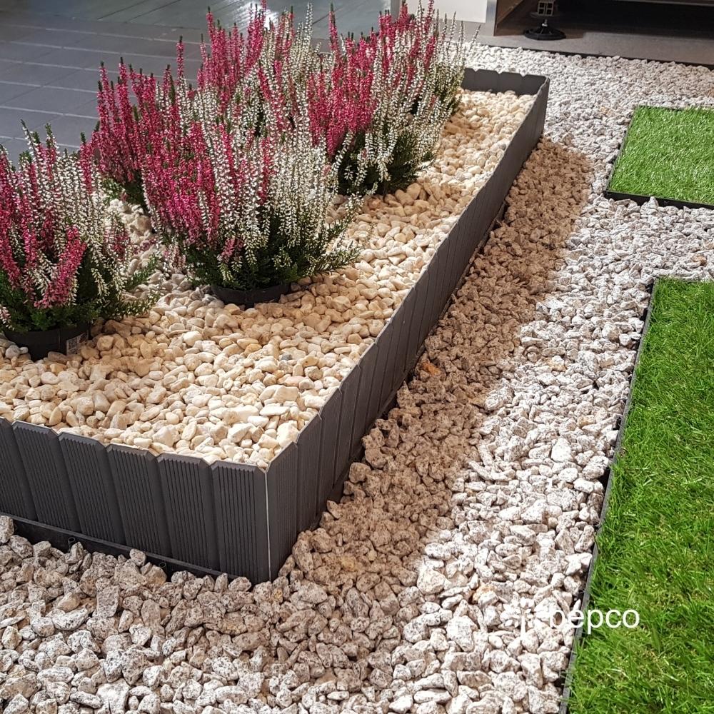 bepco Palisade - 2er Set Beeteinfassung - (100 x 17 cm, Grau/Braun) – Bild 11