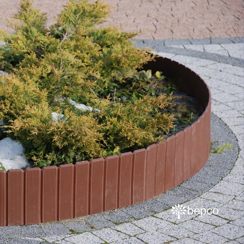 bepco Palisade - 2er Set Beeteinfassung - (100 x 17 cm, Grau/Braun) – Bild 12