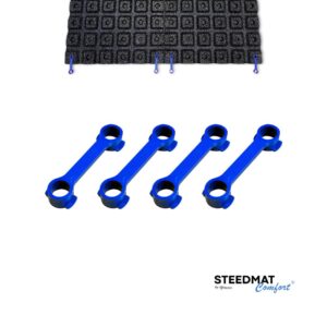 Steedmat Comfort - Verbinder, 4er-Set (4 Verbinder für eine Platte)